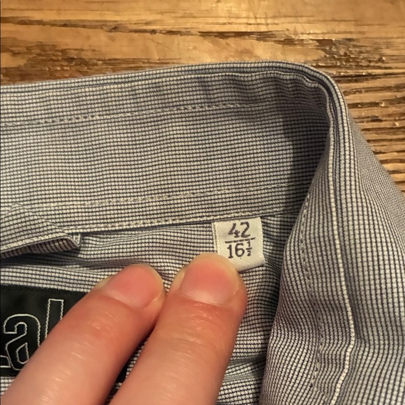 Pal Zileri Light and Dark Blue Dress Shirts - Picture 6 of 17